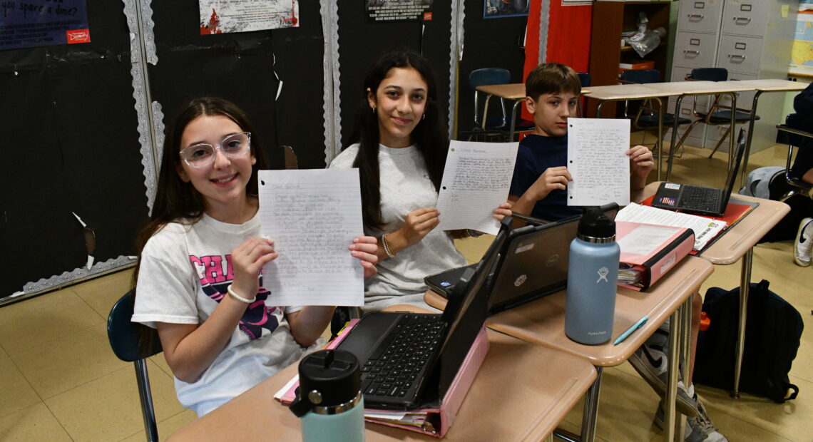 Bayport-Blue Point Middle Schoolers Write To Pen Pals In Switzerland