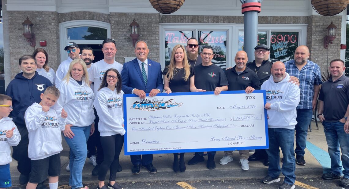 Pizzerias Donate Over $180,000 To Widow Of Fallen NYPD Officer &#038; Police Charities