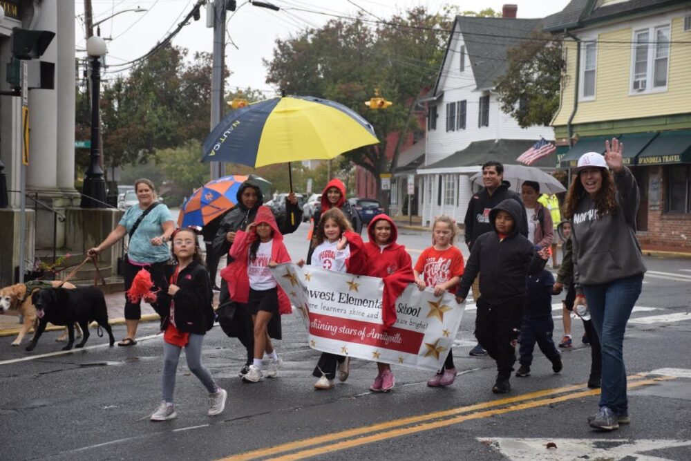 Homecoming festivities at Amityville Memorial High School