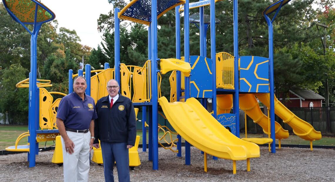 Saladino, LaMarca Announce New Playgrounds in Syosset