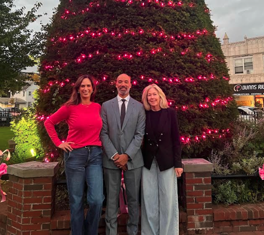 Legislator Scott M. Davis Joins RVC Breast Cancer Coalition As They Light Village Hall Pink for October