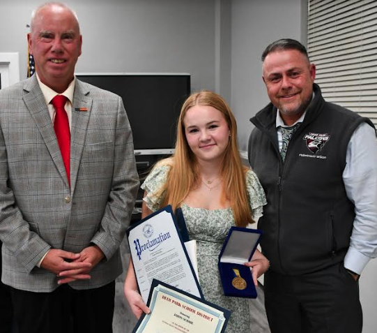 Deer Park Board Honors Two Exceptional High Schoolers