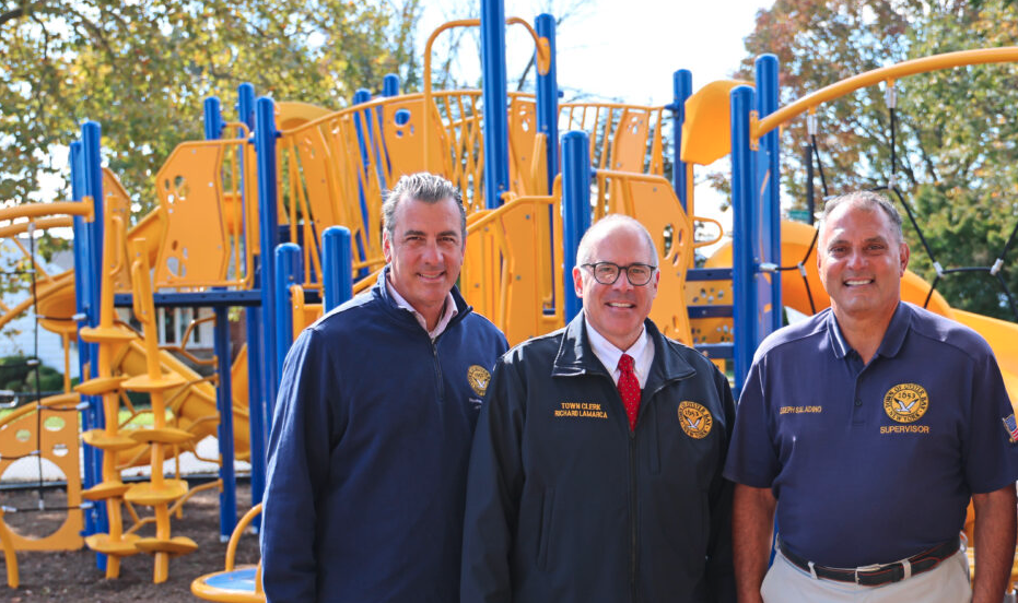 Town Officials Announce New Playgrounds in Hicksville