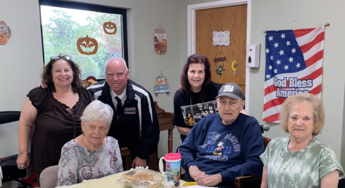 Legislator Tom Donnelly Joins  Spangle Drive Seniors for Fall Picnic