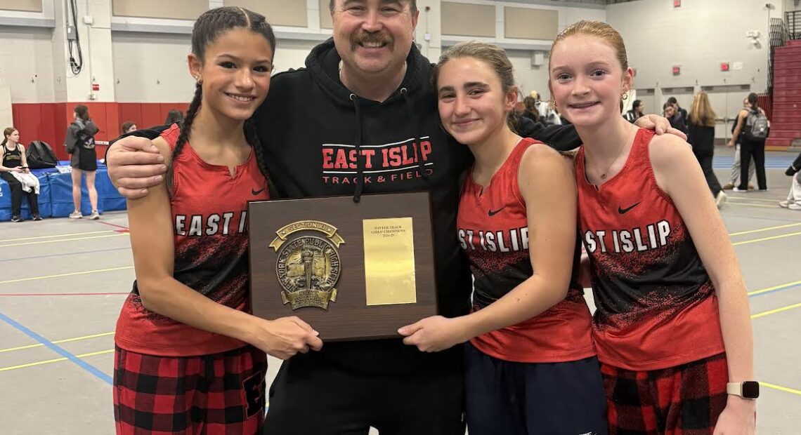 East Islip Girls Winter Track Rolls To Second Consecutive County Championship