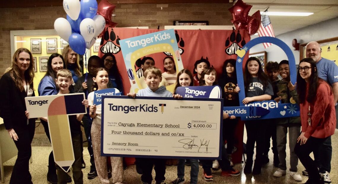 Cayuga Elementary School Awarded Grand Prize in the TangerKids Grant Program