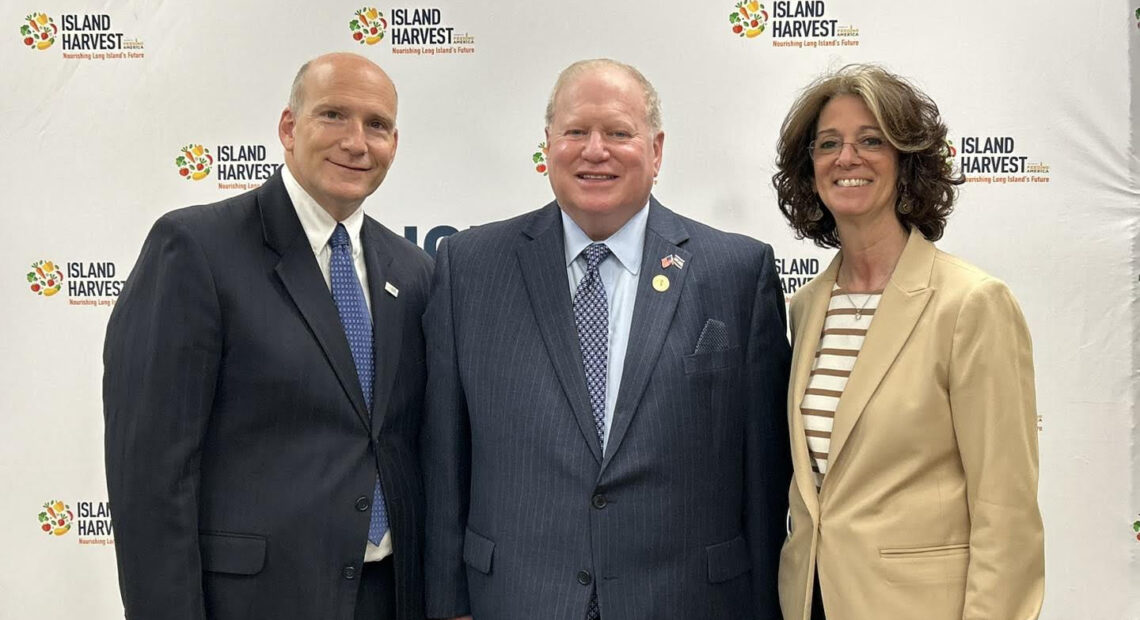 Drucker Joins Island Harvest to Launch Annual ‘Stamp Out Hunger’ Food Drive