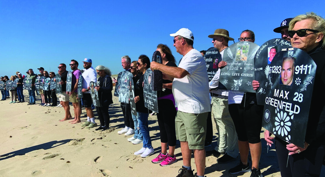 2nd Annual Trail Of Truth March To The Sea Brings Powerful Visual Memorial To Long Island Families