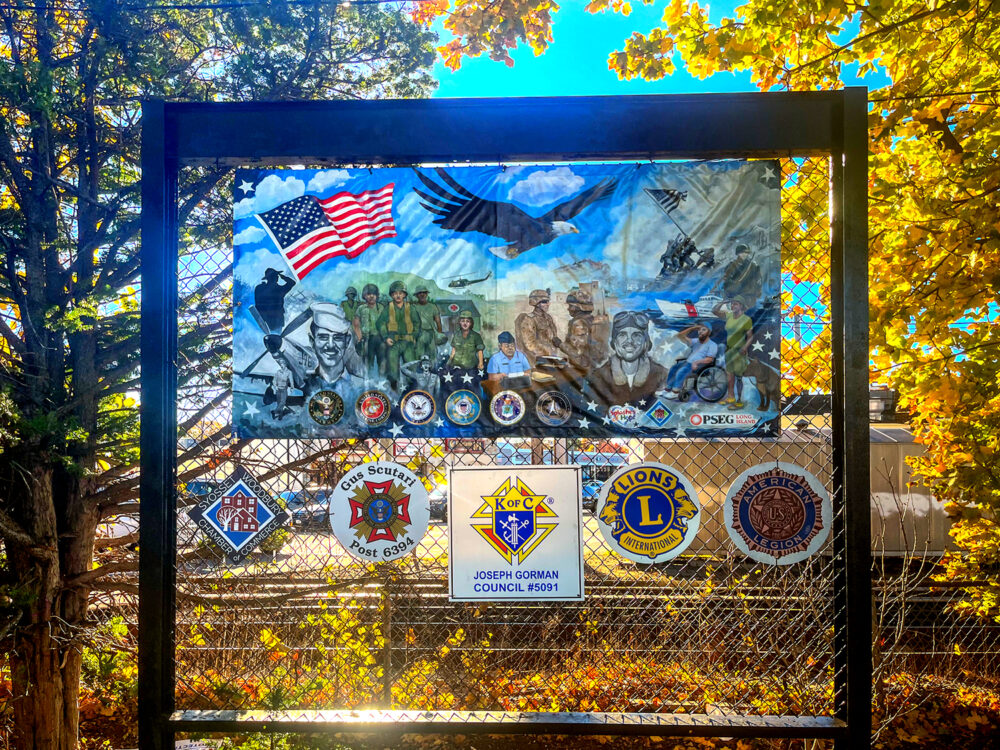 PSEG Long Island Funds New Veterans Mural And Beautification Project At Syosset’s Memorial Park