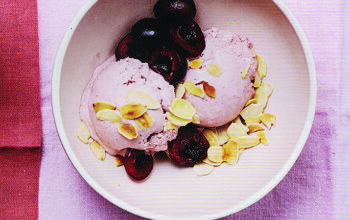 Cherry-Almond  Ice Cream For Valentine’s Day