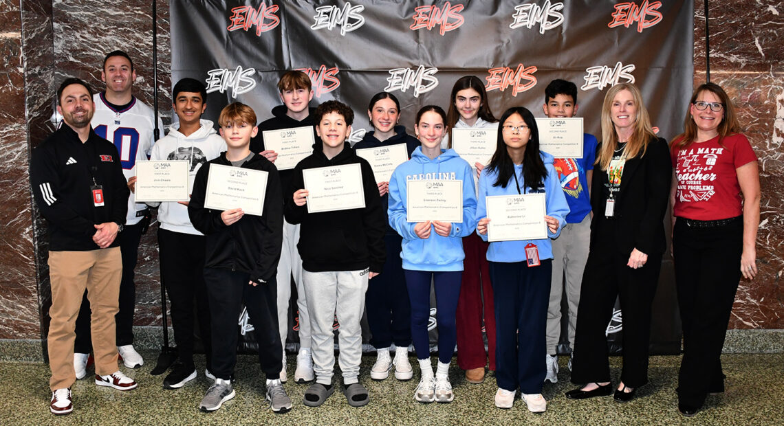 East Islip Middle School Students Excel At AMC 8 Competition