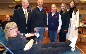 Sen. Steve Rhoads Joins Wantagh Fire Dept. Blood Drive