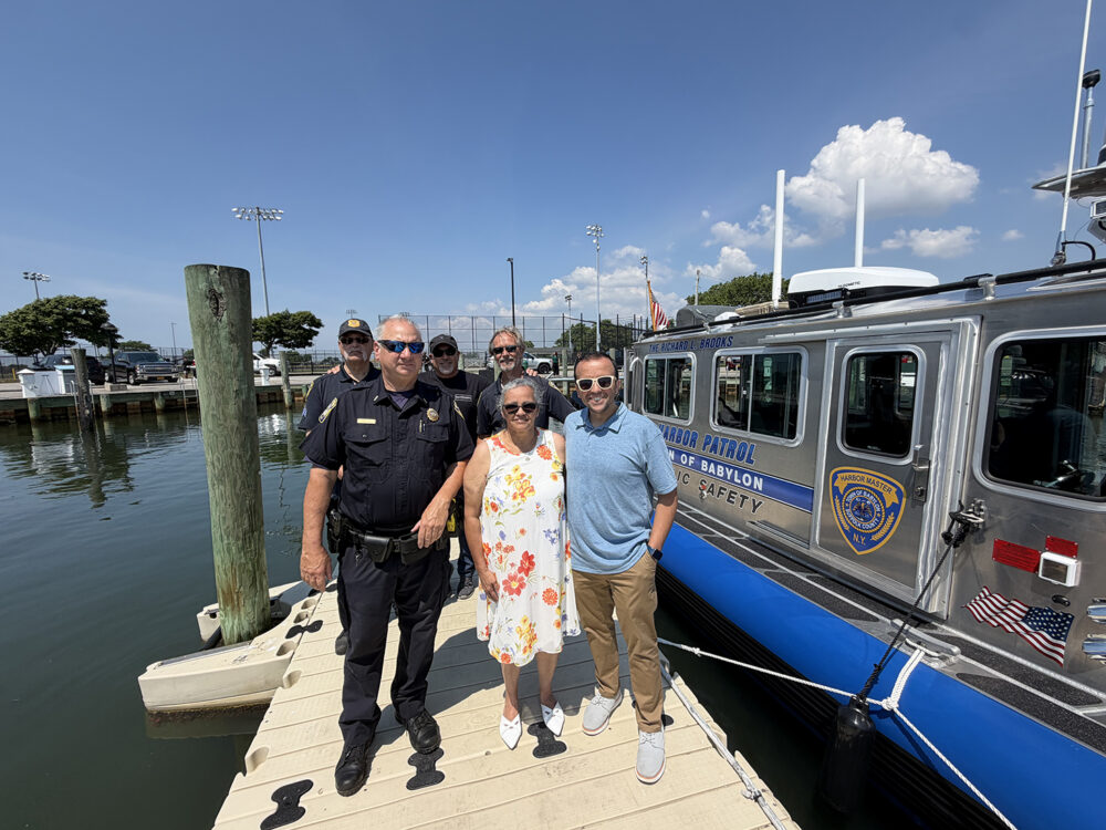 Town of Babylon Dedicates New Harbor Patrol Safeboat in Honor of Fallen Bay Constable Richard L. Brooks